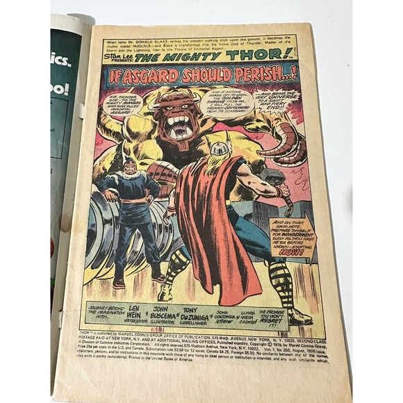 The Mighty Thor Marvel Comics 250 1976 - Picture 8 of 12